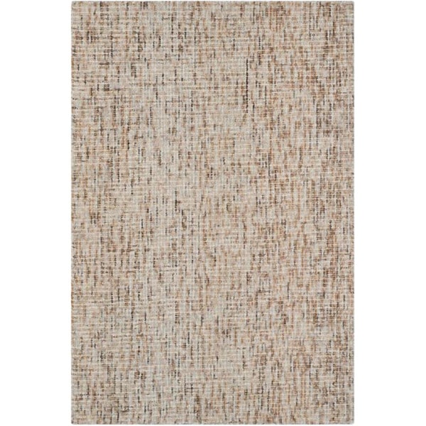 Safavieh 4 x 6 ft. Abstract Hand Tufted Small Rectangle Area Rug, Beige and Rust ABT468A-4 - main